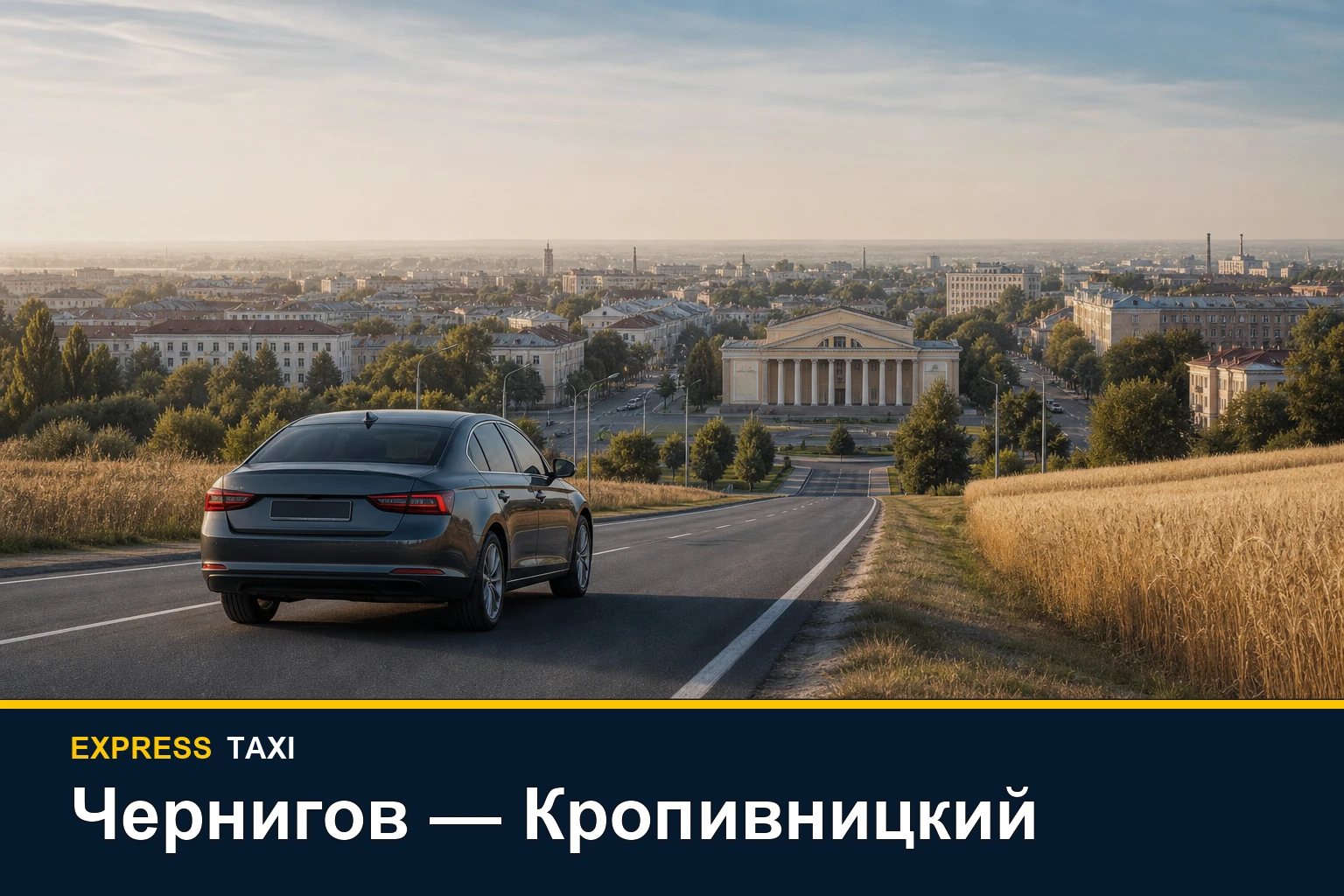 Такси Чернигов — Кропивницкий: междугородний трансфер через центр Украины Такси Чернигов — Кропивницкий: междугородний трансфер через центр Украины