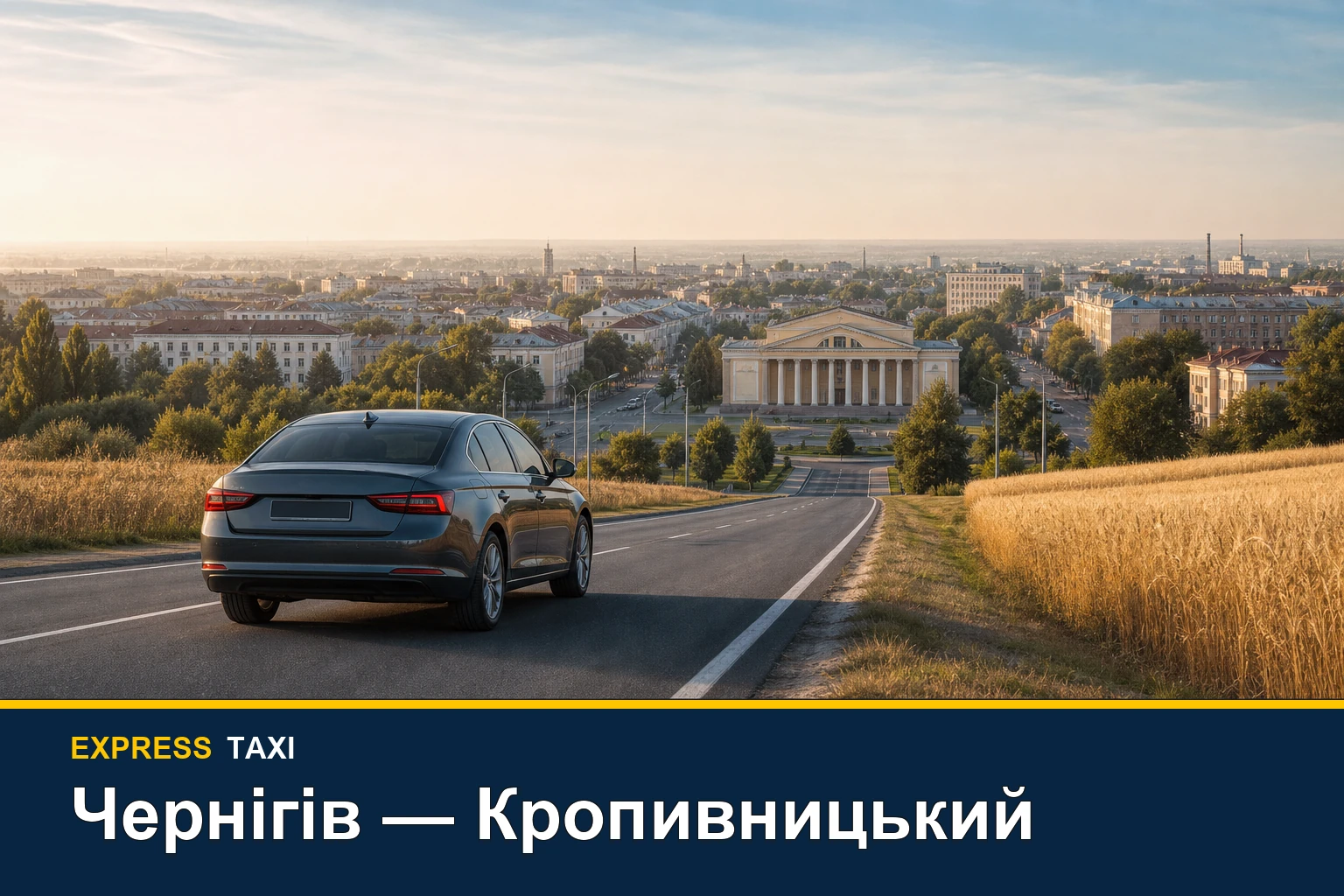 Міжміське таксі Чернігів — Кропивницький для робочих і приватних поїздок