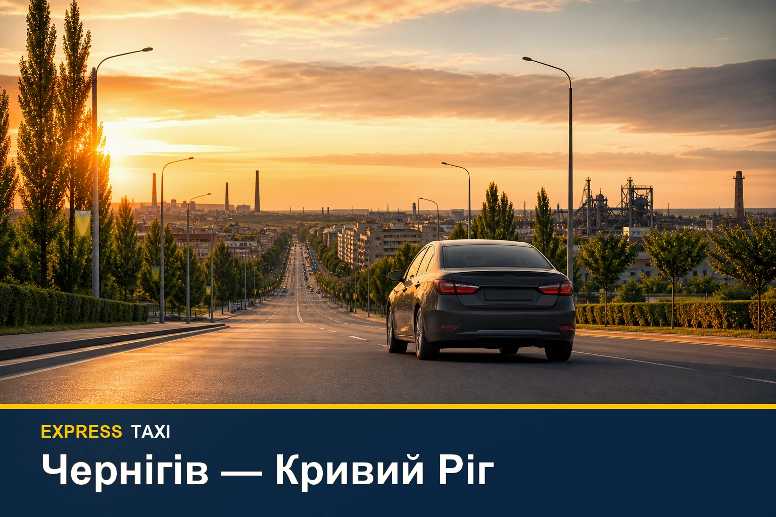 Таксі Чернігів — Кривий Ріг: далекий трансфер до потрібного району