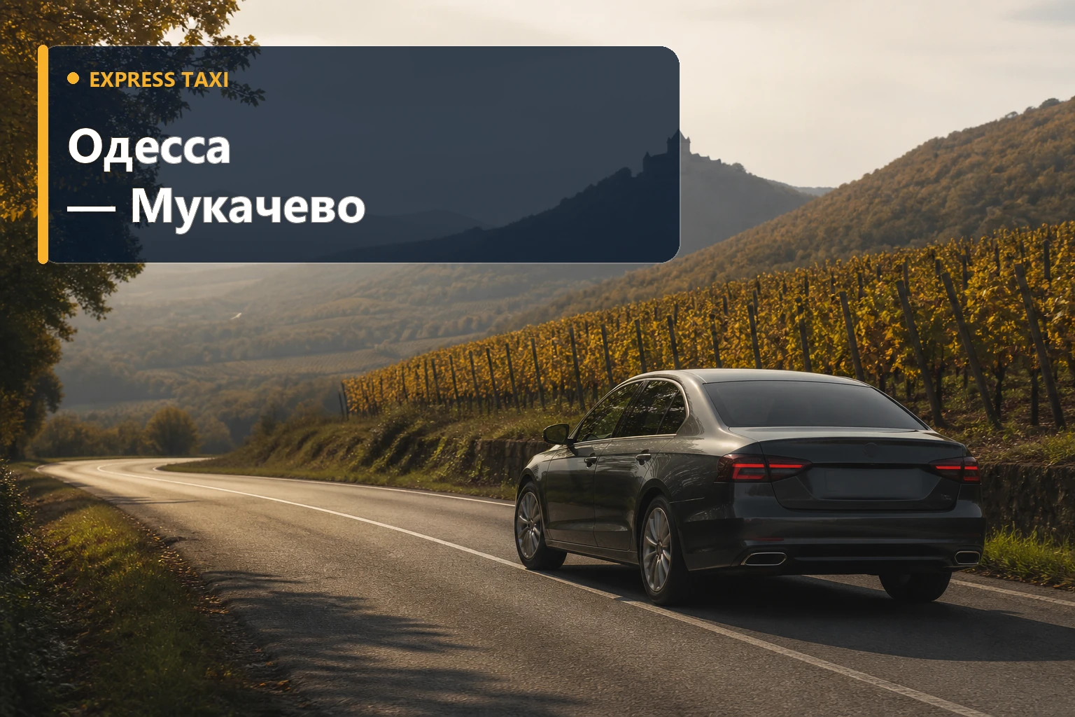 Трансфер Одесса — Мукачево от 23 600 грн для дальней поездки в Закарпатье Трансфер Одесса — Мукачево от 23 600 грн для дальней поездки в Закарпатье