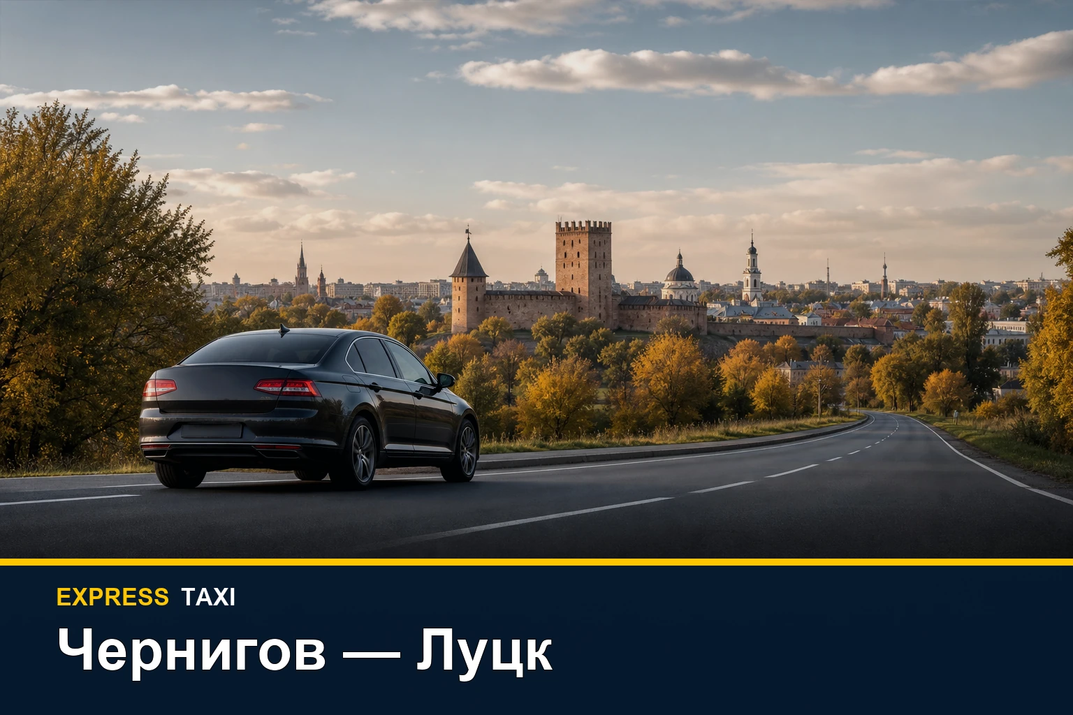 Такси Чернигов — Луцк для прямой поездки на Волынь