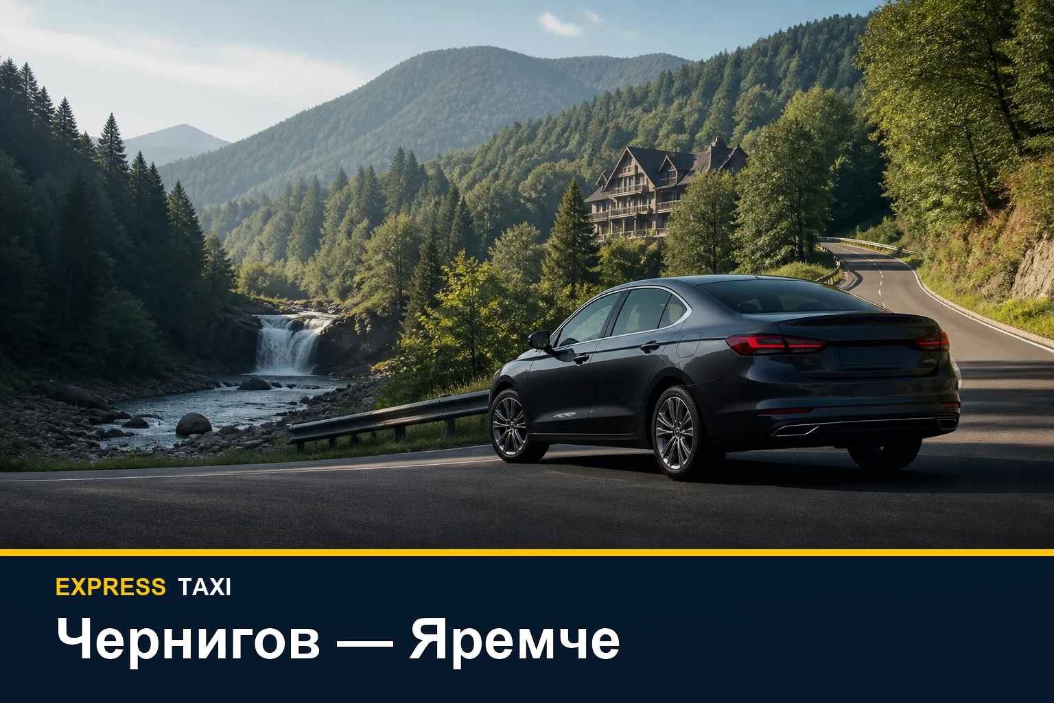 Такси Чернигов — Яремче: прямой трансфер в Карпаты с багажом