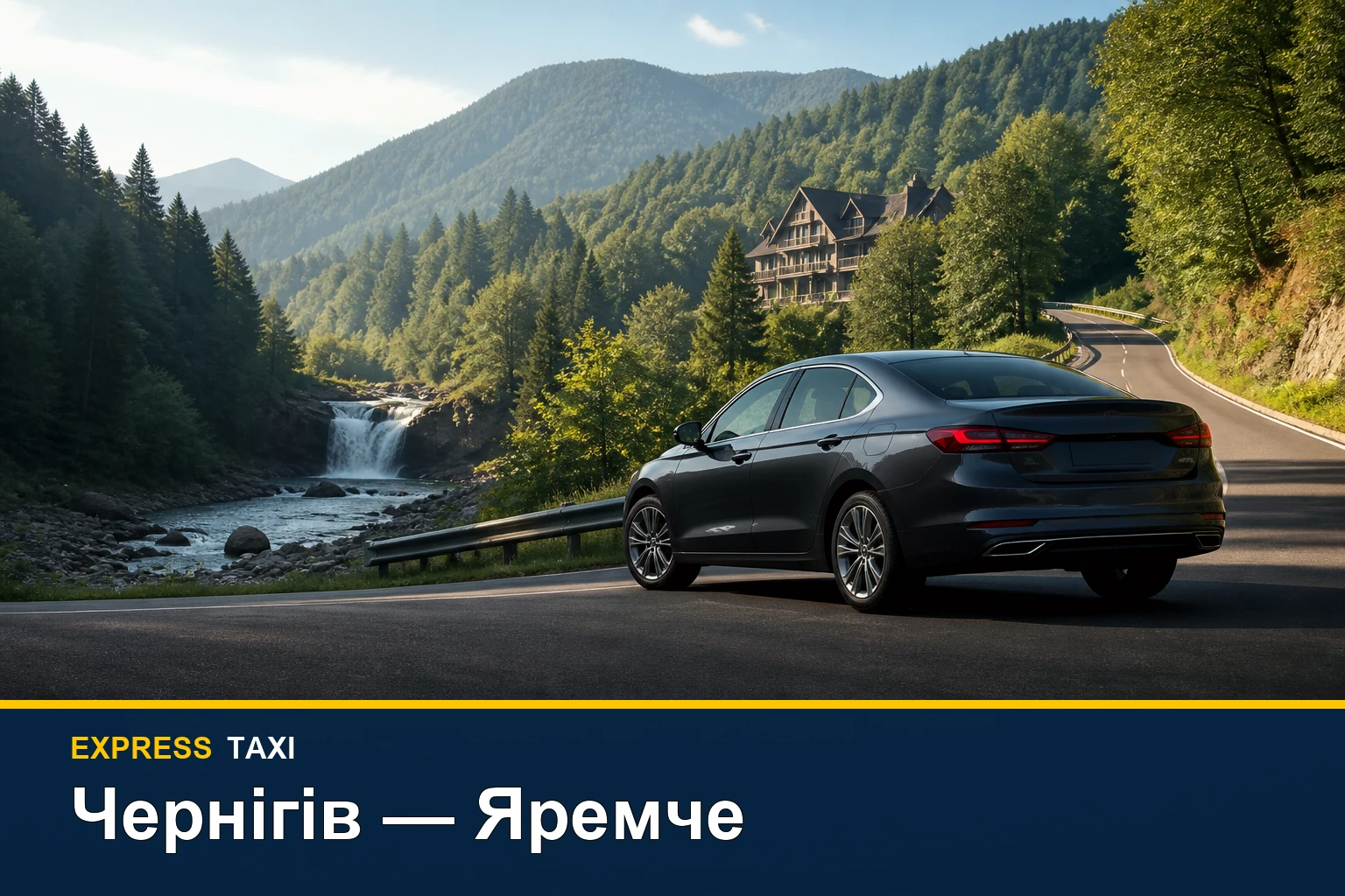 Таксі Чернігів — Яремче: трансфер до готелю, садиби або карпатського курорту