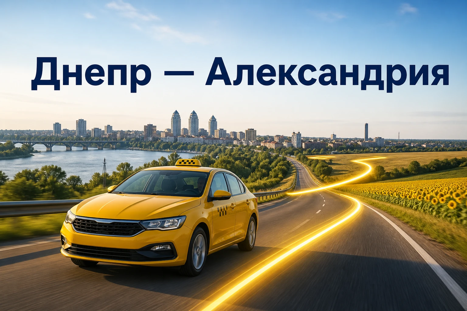 Такси из Днепра в Александрию: быстрая поездка между городами