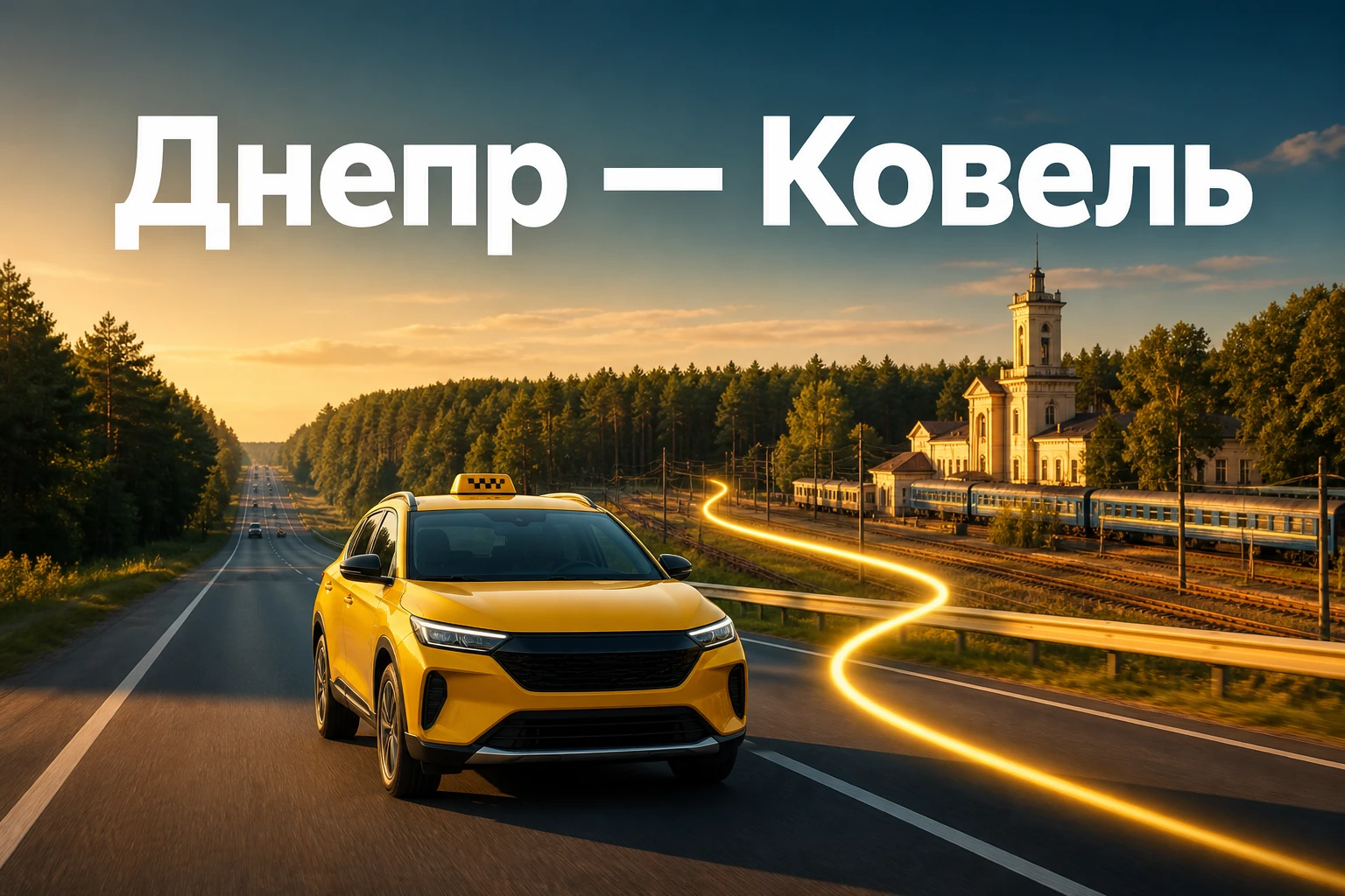 Дальнее такси Днепр — Ковель с поездкой от адреса до адреса