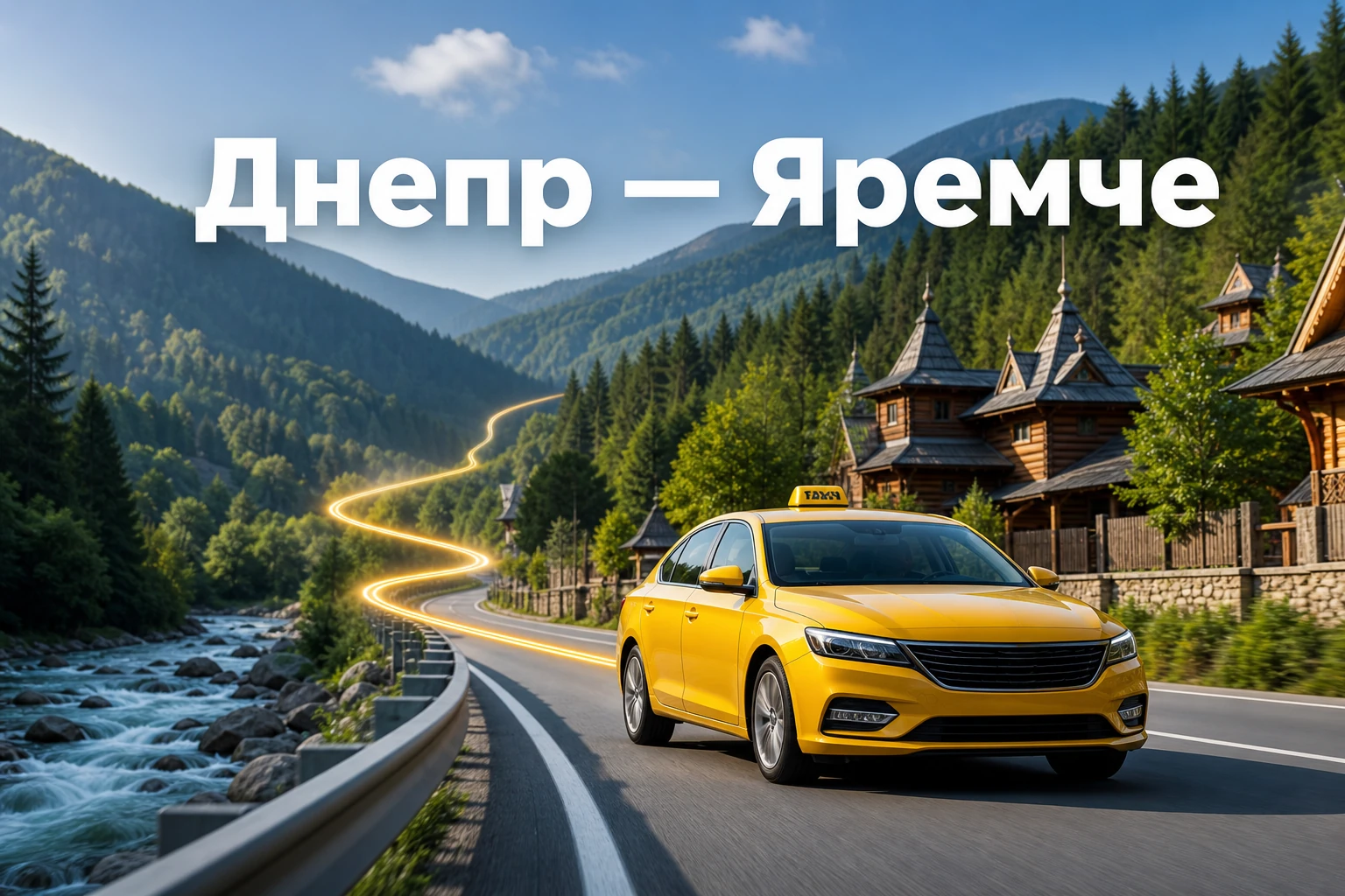 Такси Днепр — Яремче с прямой доставкой к месту отдыха