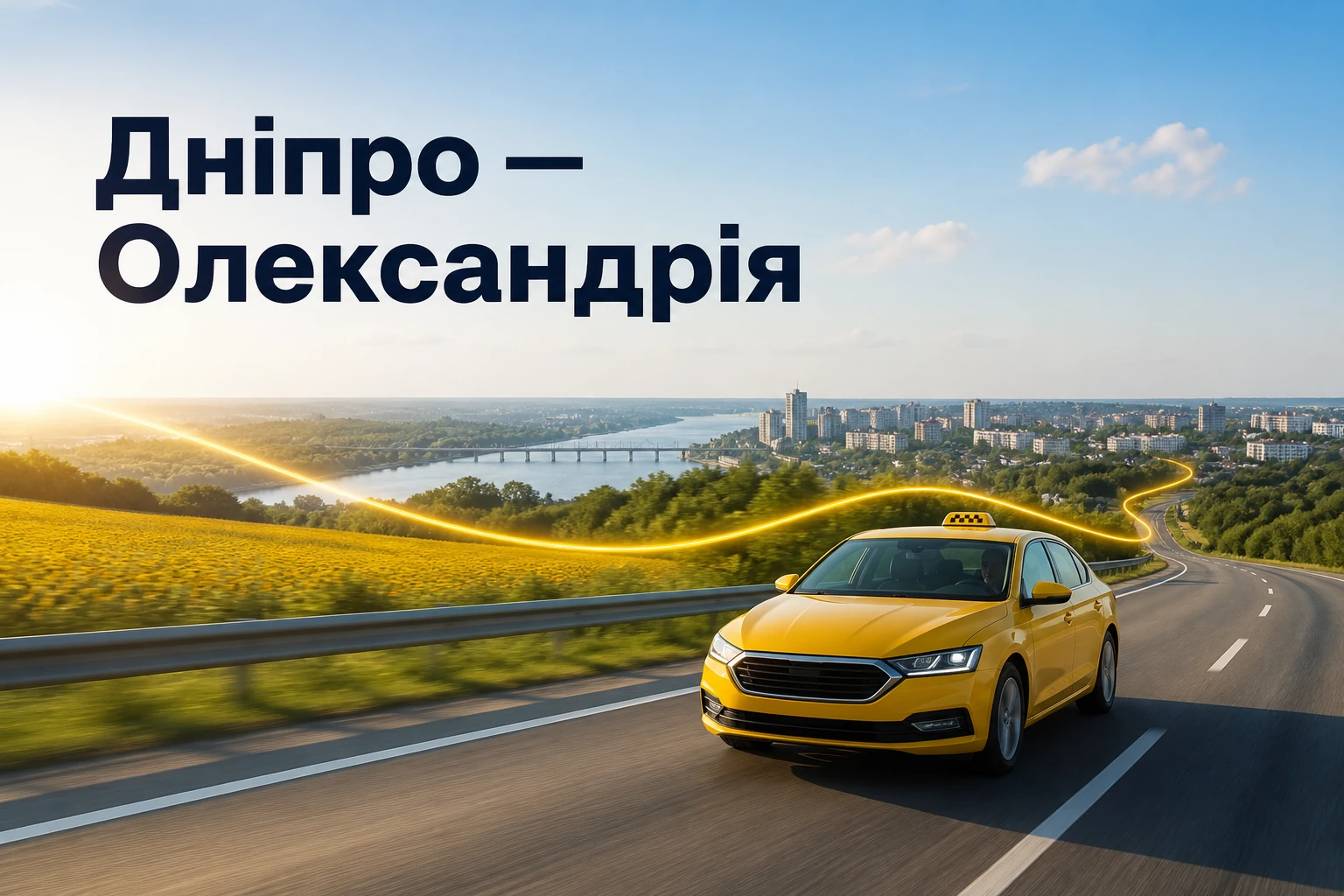 Таксі Дніпро — Олександрія для поїздки у зручний час