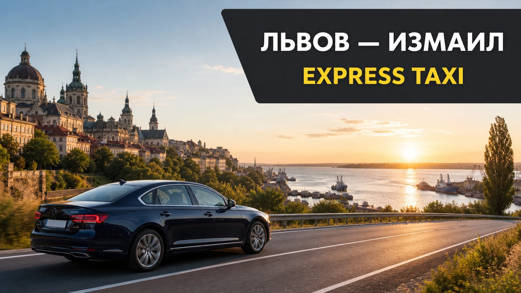 Дальнее такси Львов — Измаил с местом для багажа