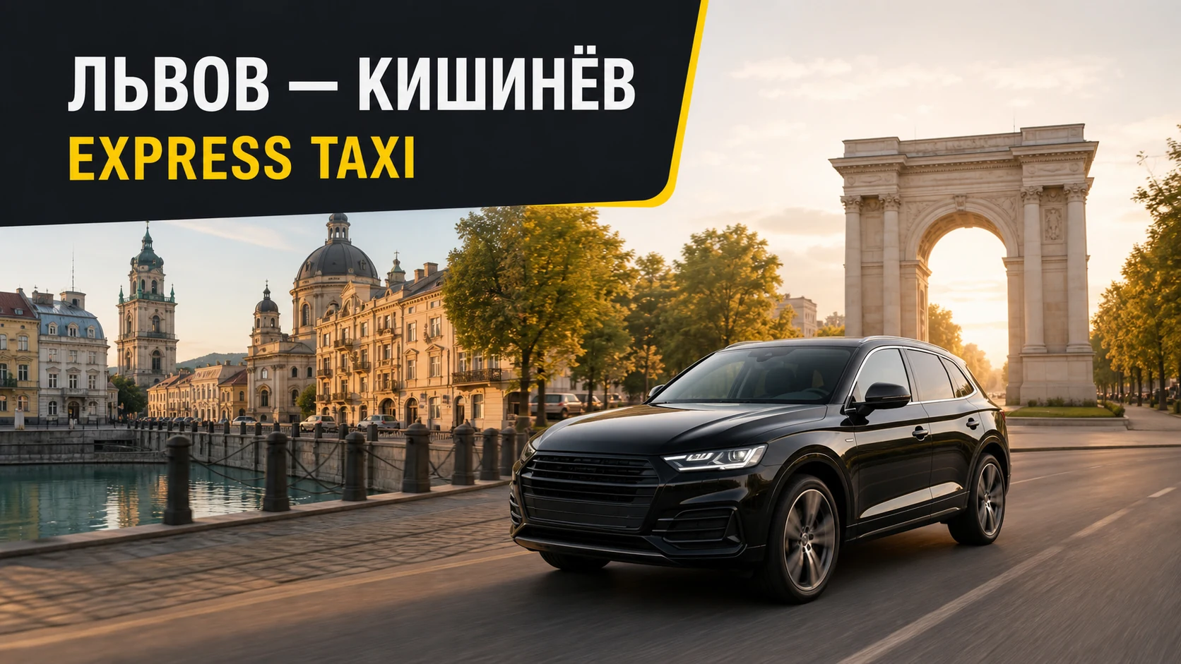 Международное такси Львов — Кишинёв до адреса или аэропорта