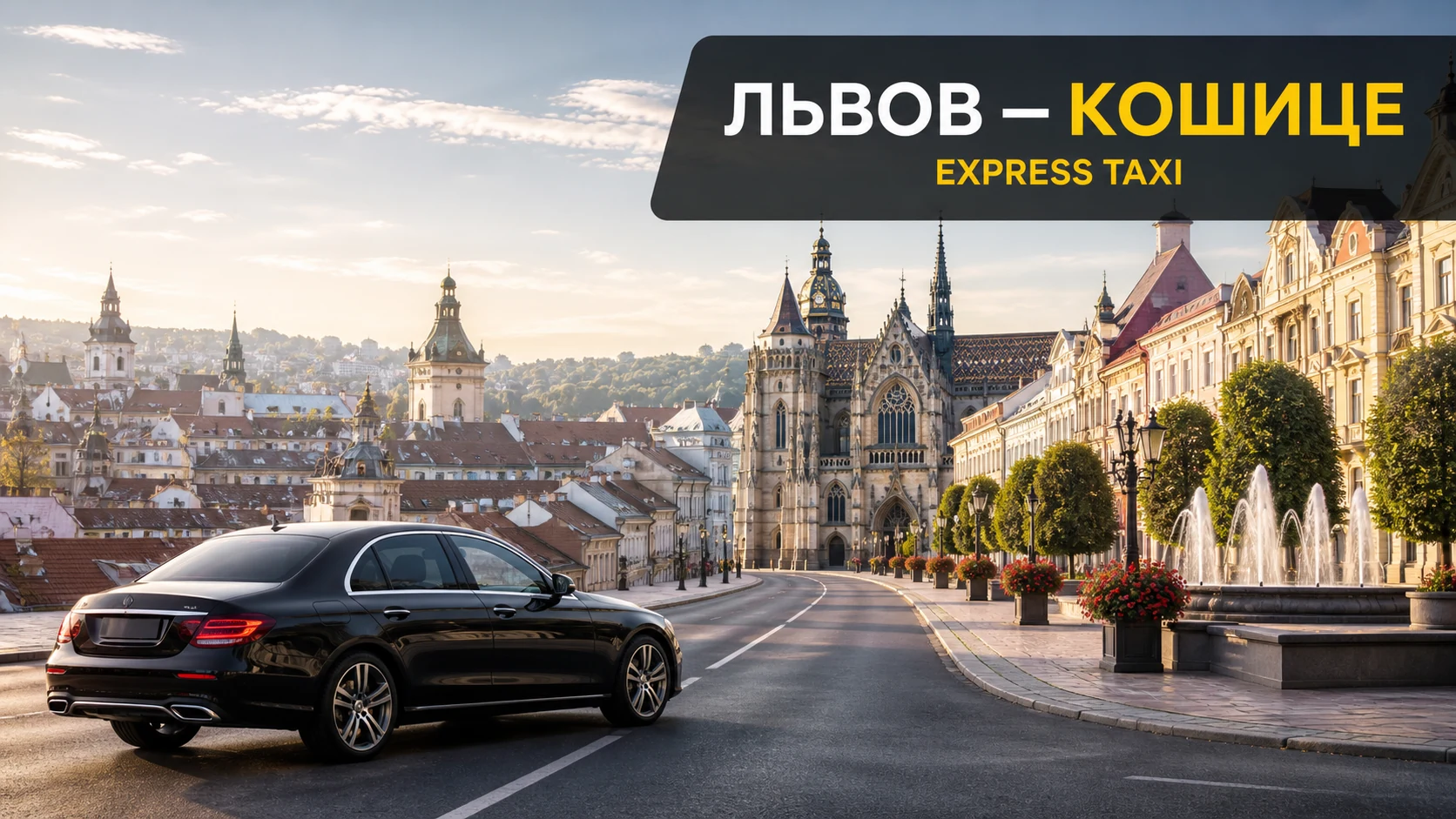 Такси Львов — Кошице: прямой трансфер в Словакию
