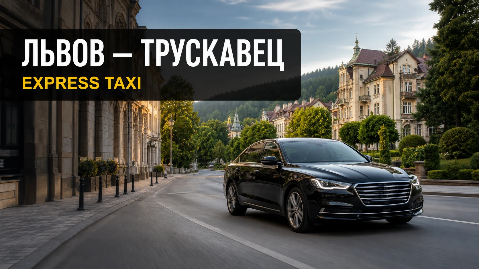 Такси Львов — Трускавец до санатория, отеля или апартаментов