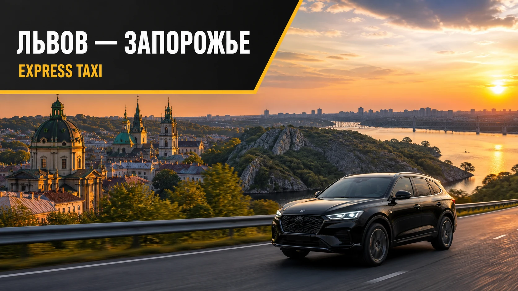 Междугородний трансфер Львов — Запорожье на отдельном автомобиле