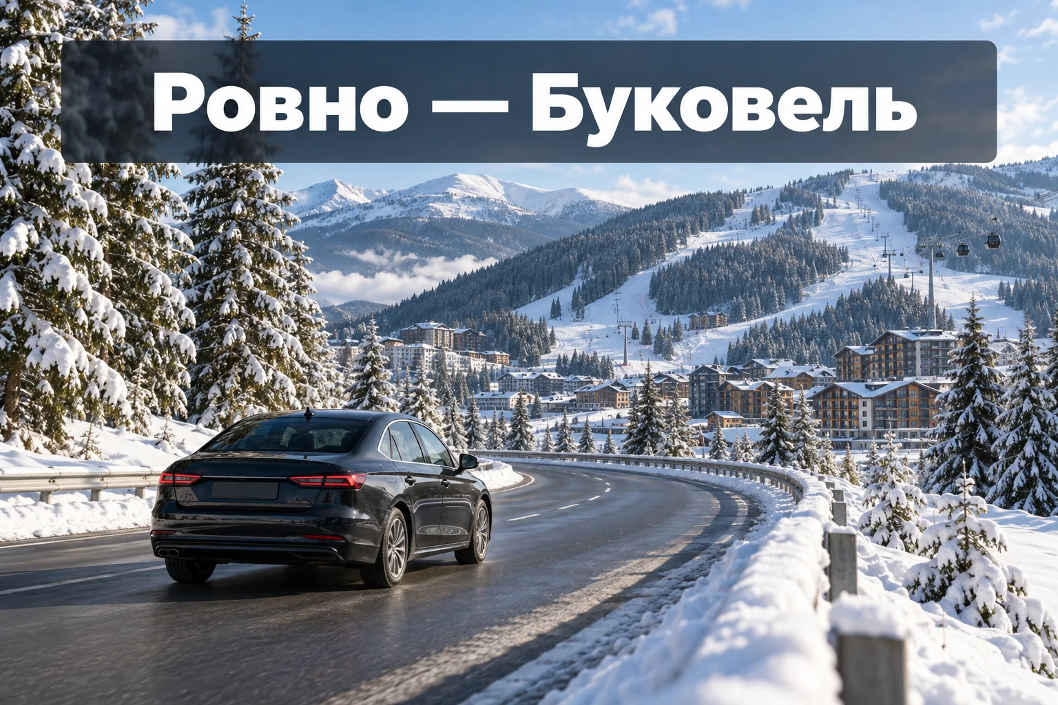 Такси Ровно — Буковель: трансфер к отелю и горнолыжному курорту