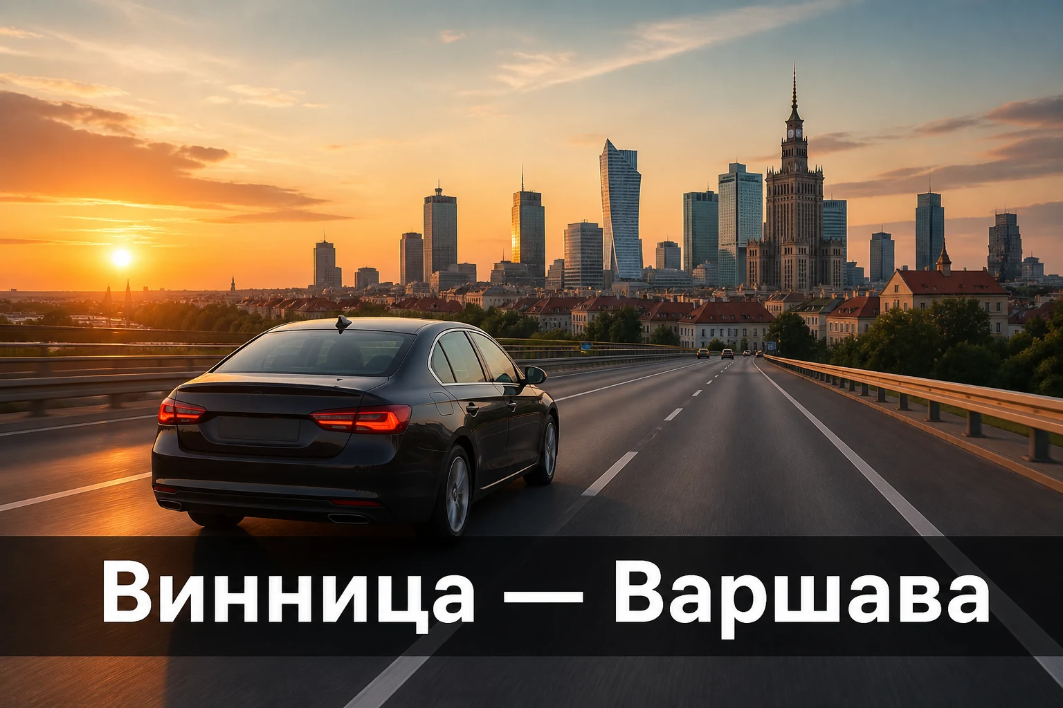 Такси Винница — Варшава: индивидуальный трансфер в Польшу