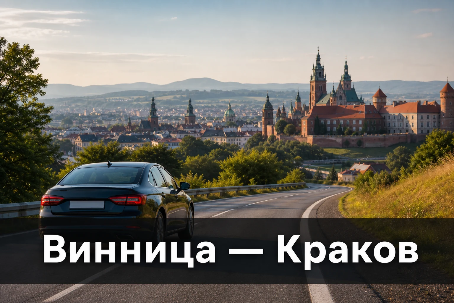 Такси и трансфер Винница — Краков на отдельном автомобиле