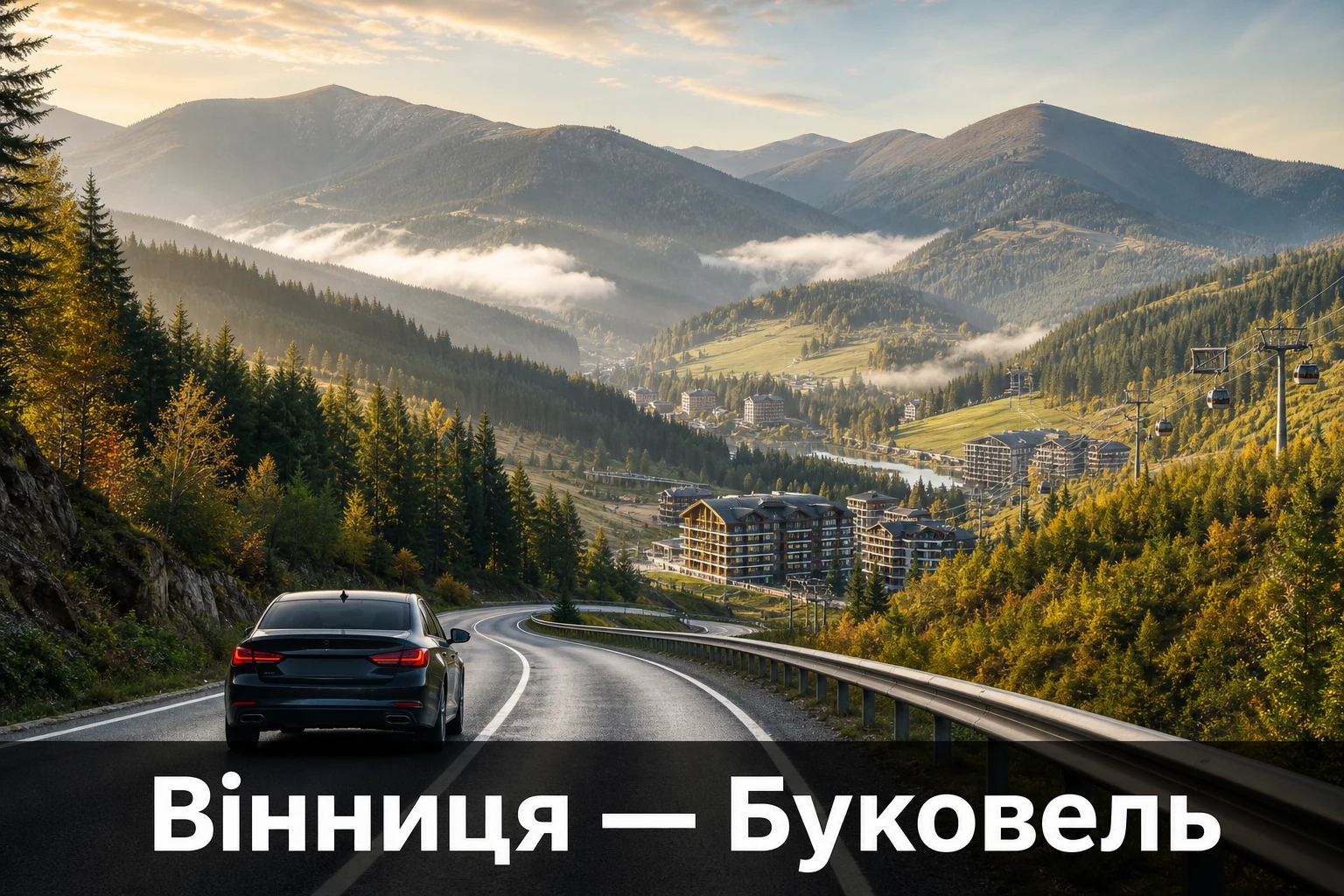 Таксі Вінниця — Буковель із доставкою до готелю в Карпатах Таксі Вінниця — Буковель із доставкою до готелю в Карпатах