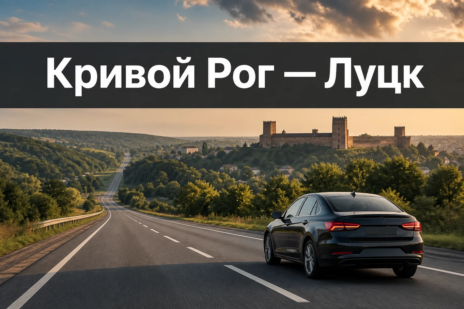 Такси Кривой Рог — Луцк: дальний трансфер от двери до двери