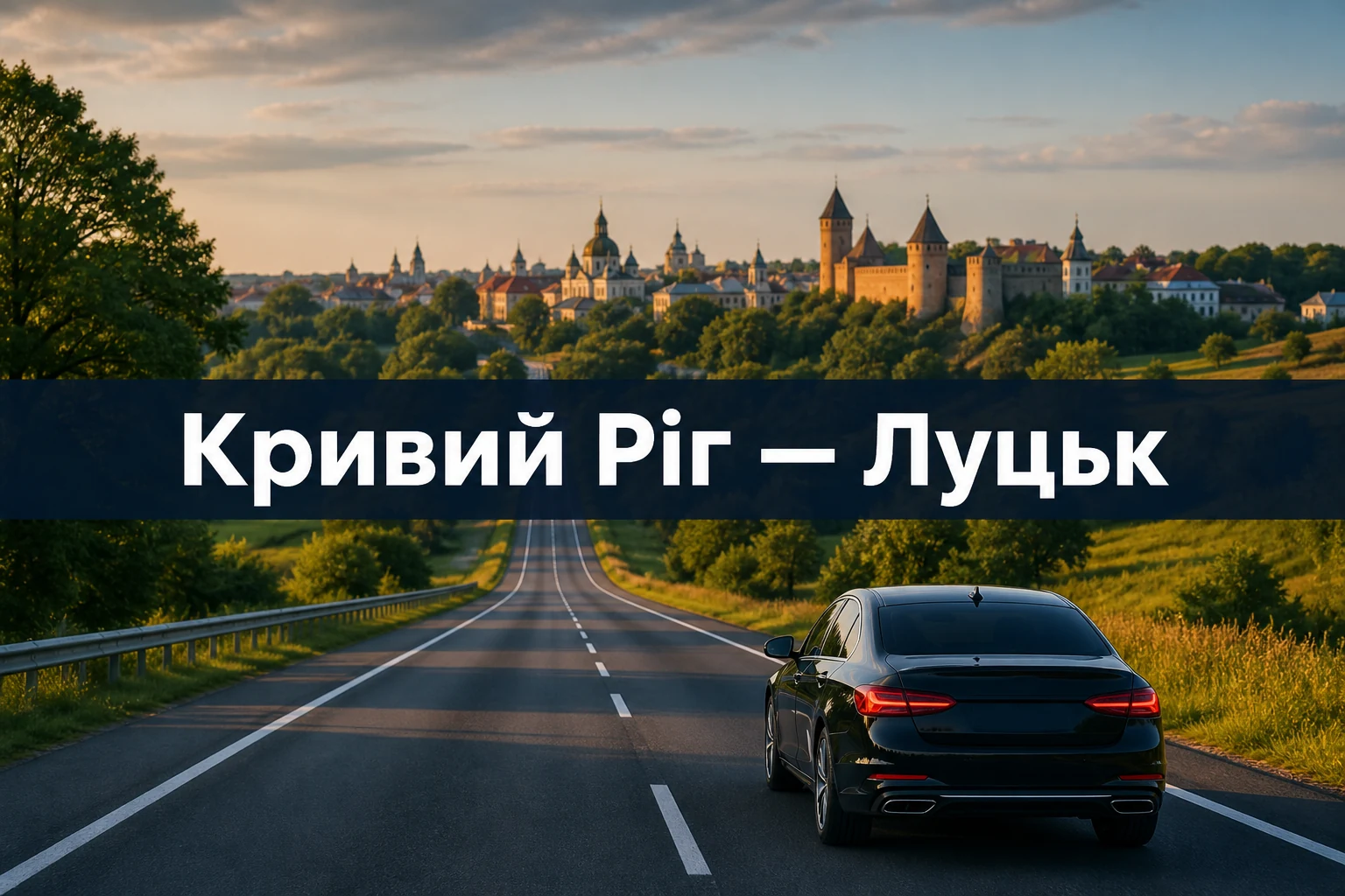 Таксі Кривий Ріг — Луцьк: адресний трансфер на далеку відстань