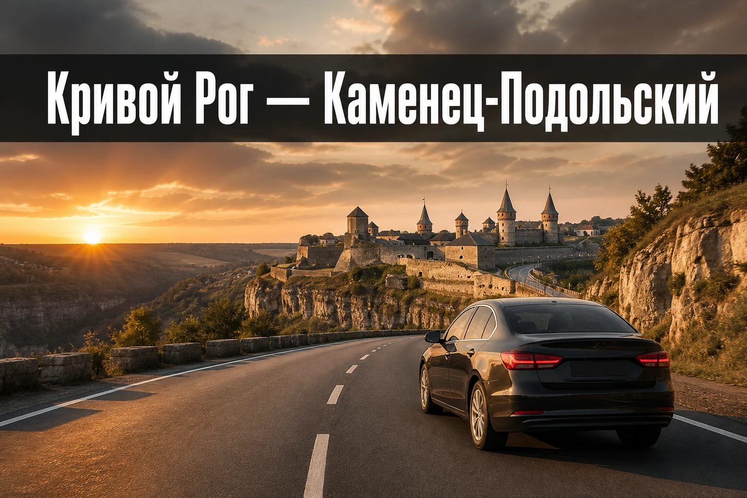 Такси Кривой Рог — Каменец-Подольский для поездки без пересадок