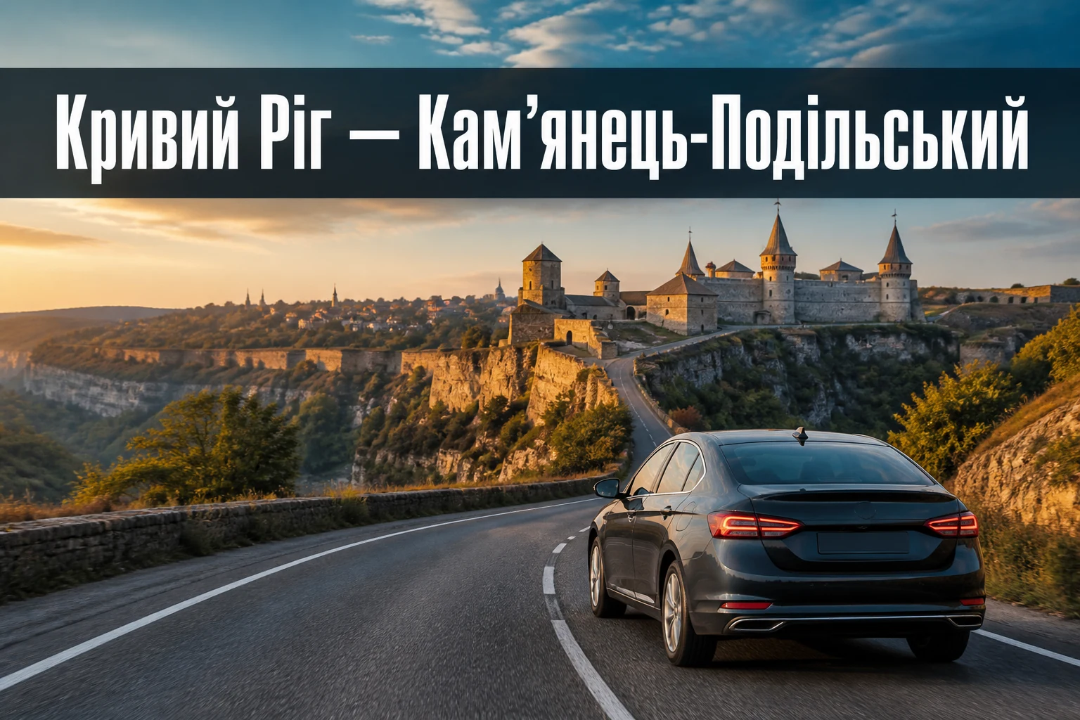 Таксі Кривий Ріг — Кам’янець-Подільський до готелю чи адреси Таксі Кривий Ріг — Кам’янець-Подільський до готелю чи адреси