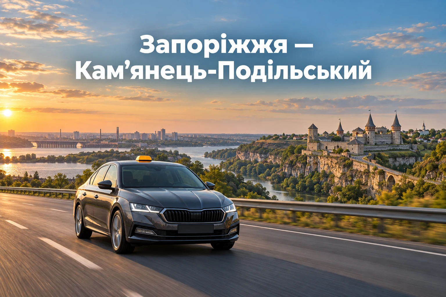 Таксі Запоріжжя — Кам’янець-Подільський до готелю або Старого міста
